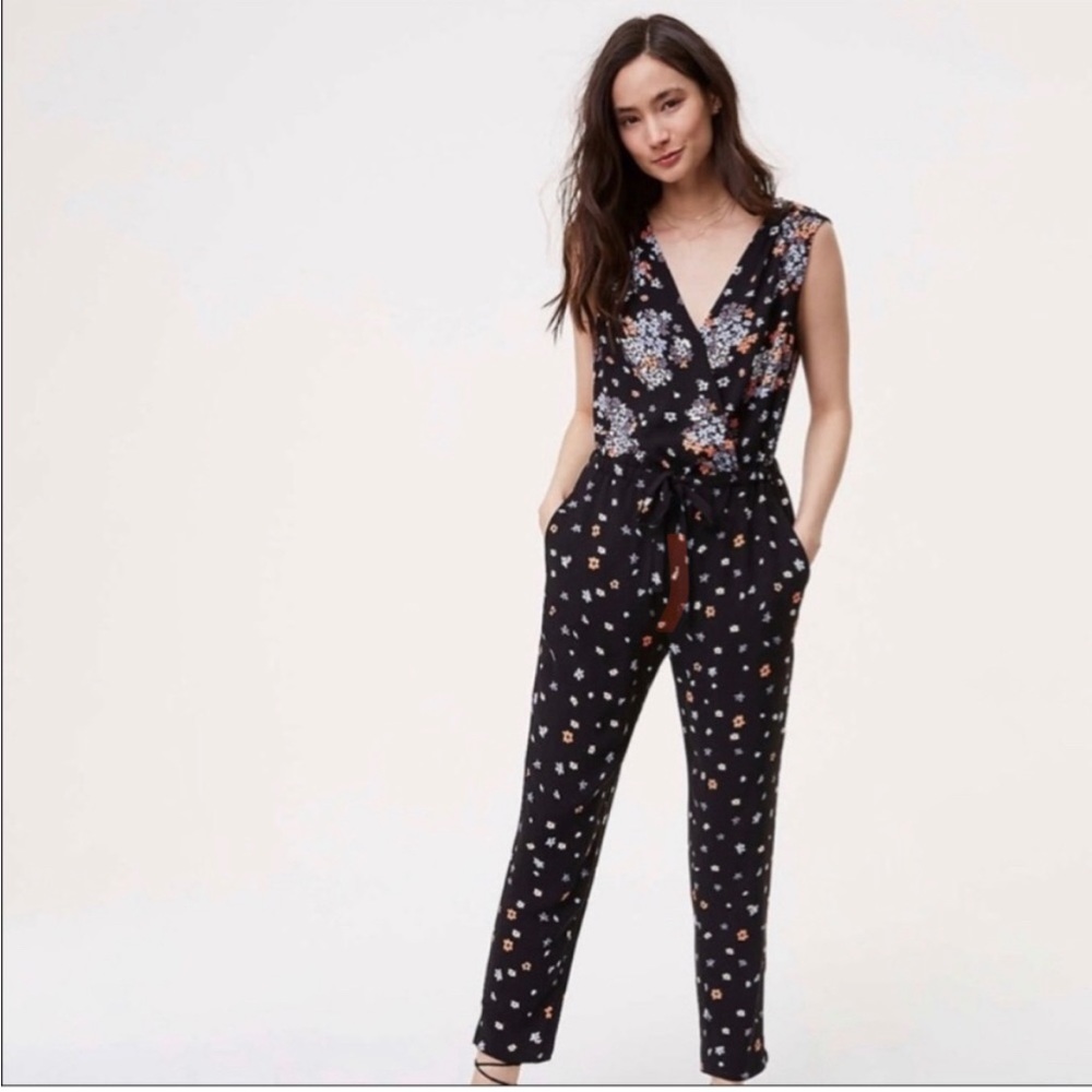 Loft Floral Jumpsuit